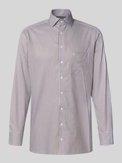 OLYMP Modern Fit Business-Hemd mit Kentkragen Modell 'Global Kent' Mittelbraun 2