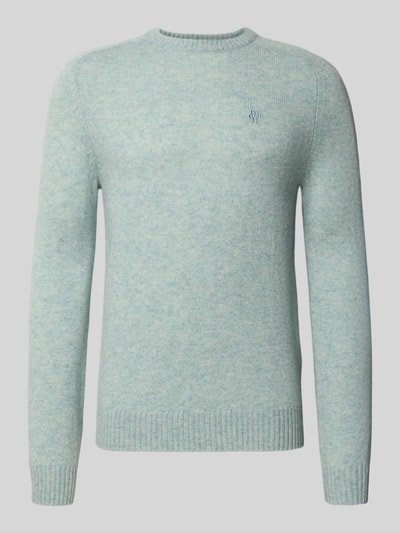 MCNEAL Regular fit gebreide pullover van pure wol Lichtturquoise gemêleerd - 2