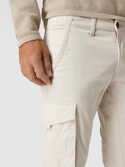 Jack & Jones Tapered fit broek met cargozakken, model 'PAUL FLAKE' Offwhite - 3