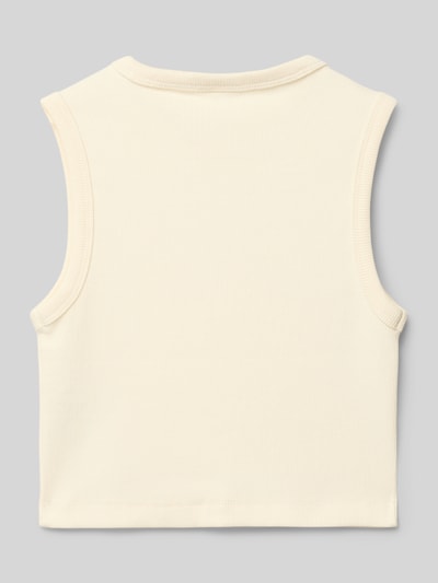 s.Oliver RED LABEL Slim Fit Top mit Baumwollanteil Ecru 3