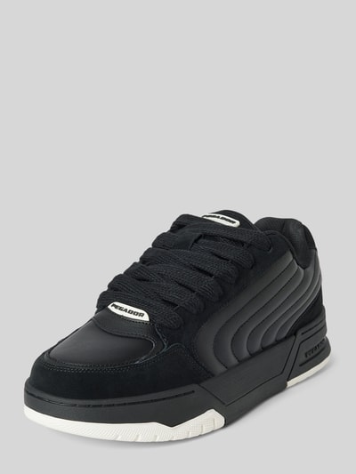 Pegador Sneaker mit Label-Applikationen Modell 'VENICE SKATE LOW' Black 1