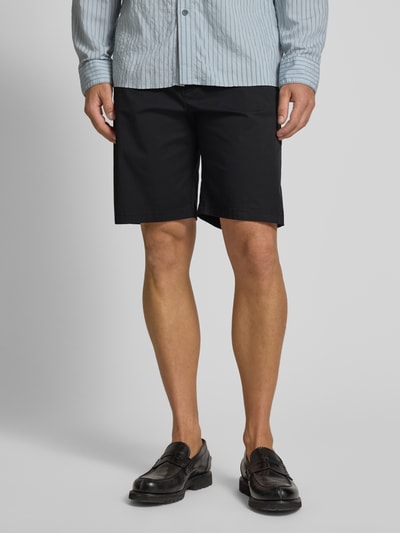 Drykorn Regular Fit Shorts mit Knopfverschluss Modell 'YASAN' Black 4