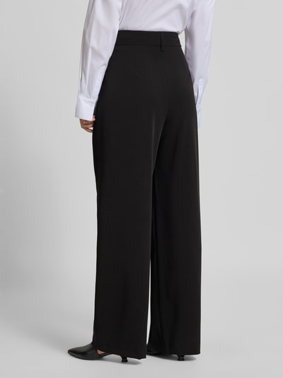 Raffaello Rossi Spodnie rozkloszowane z zapięciem na haftkę model ‘MAYLA’ Czarny 5