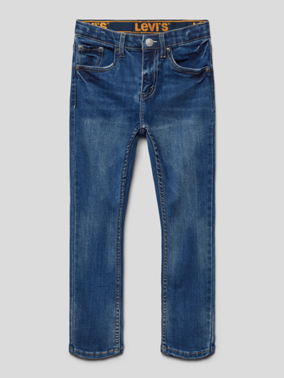 Levi’s® Kids Skinny fit jeans met labelpatch Blauw - 1