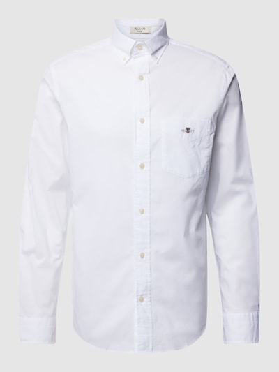 Gant Regular fit vrijetijdsoverhemd met borstzak, model 'POPLIN' Wit - 2