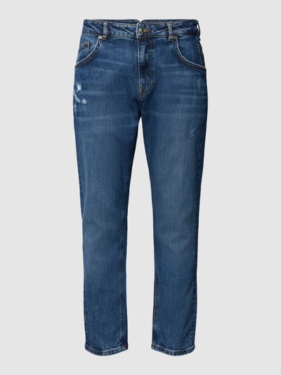 GABBA Straight Leg Jeans im Destroyed-Look Modell 'Athen' Dunkelblau 2