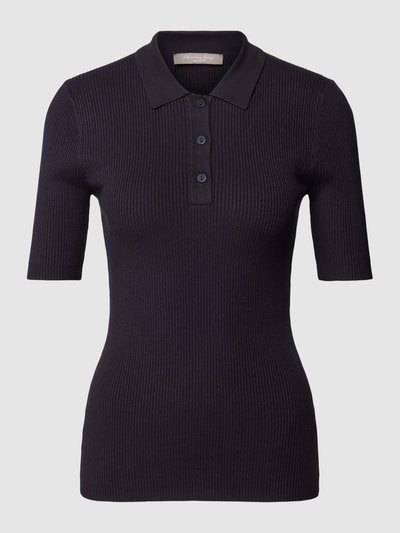 Christian Berg Woman Selection Poloshirt in Strick-Optik Marine 2