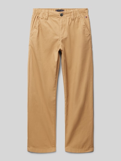 Tommy Hilfiger Teens Chino met Franse steekzakken Beige - 1