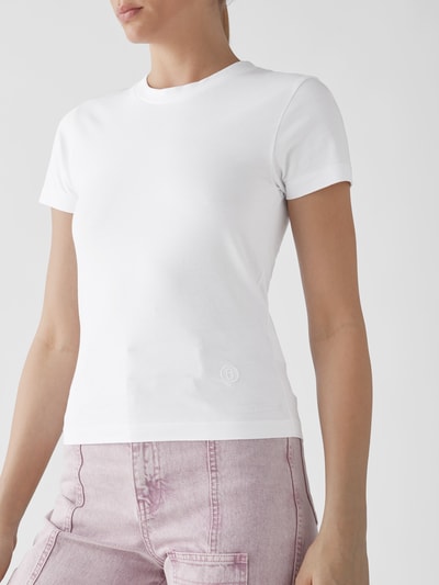 MM6 Maison Margiela T-Shirt mit Label-Stitching im 3er-Pack Weiß 6
