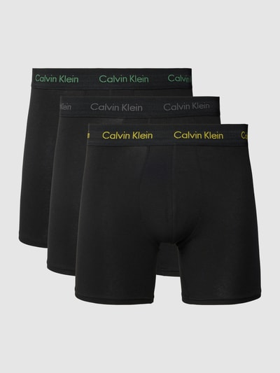 Calvin Klein Underwear Trunks mit elastischem Logo-Bund im 3er-Pack Black 1