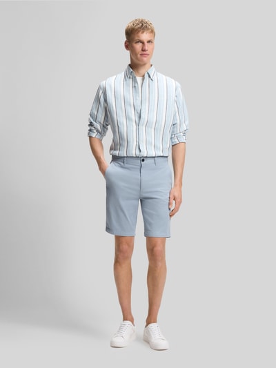 BOSS Orange Slim Fit Chinoshorts aus Baumwoll-mix Hellblau 1