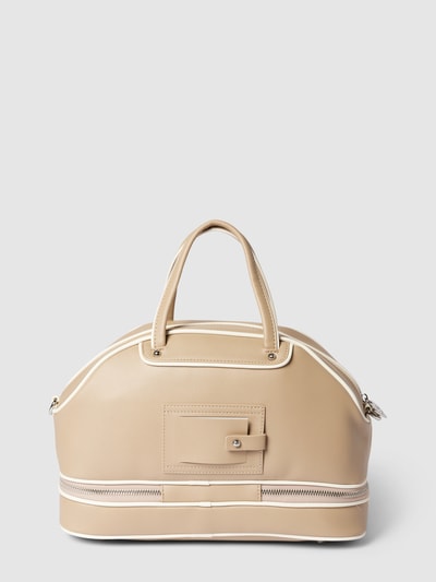 Juicy Couture Torebka typu Bowling Bag z detalem z logo model ‘HEATHER’ Piaskowy 4