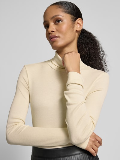 Jake*s Collection Longsleeve mit Rollkragen Ecru 3