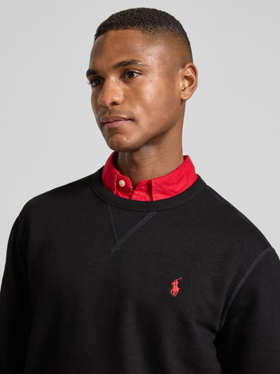 Polo Ralph Lauren Sweatshirt mit Label-Stitching Black 3
