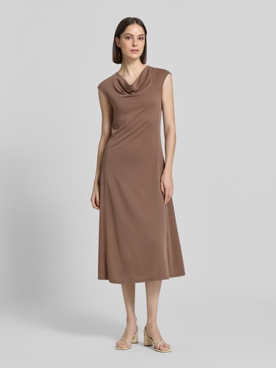 MM by Max Mara Regular Fit Midikleid mit Wasserfall-Ausschnitt Modell 'Vetusta' Hazel 4