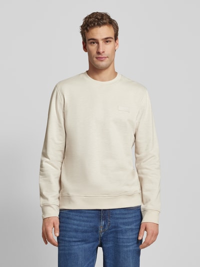 Marc O'Polo Regular Fit Sweatshirt aus Bio-Baumwolle Beige 4