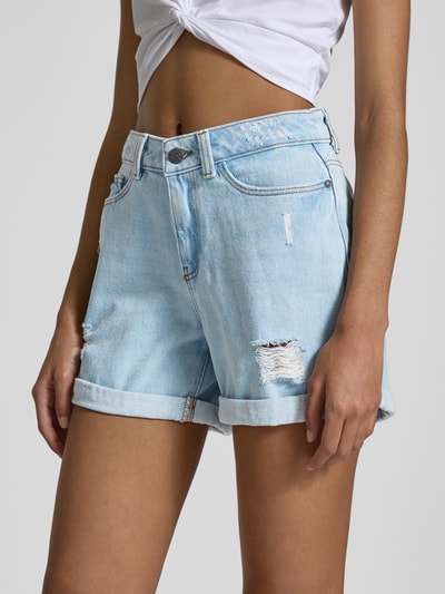 Noisy May Jeansshorts im Destroyed-Look Modell 'SMILEY' Hellblau 3
