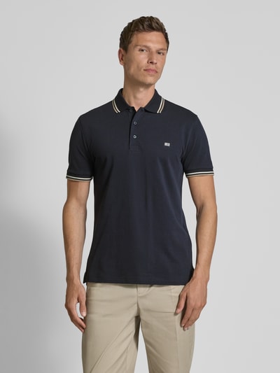 Christian Berg Men Poloshirt mit Label-Stitching Marine 4