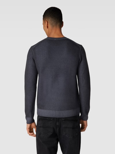JOOP! Collection Sweter z dzianiny z żywej wełny model ‘Willon’ Ciemnoniebieski 5