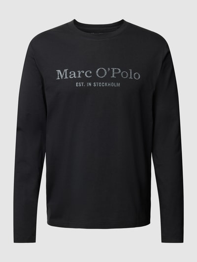 Marc O'Polo Longsleeve mit Label-Print Black 2