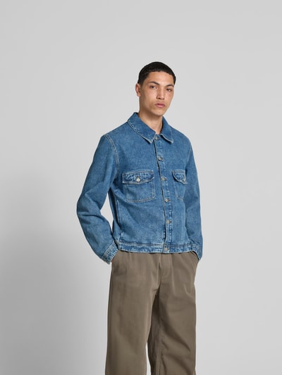 WON HUNDRED Jeansjacke mit Knopfleiste Blau 4