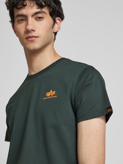 Alpha Industries T-shirt z nadrukiem z logo Petrol 3