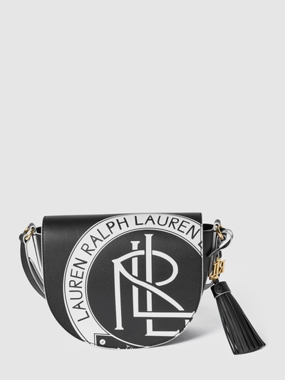 Lauren Ralph Lauren Saddle Bag mit Label-Print  Black 2