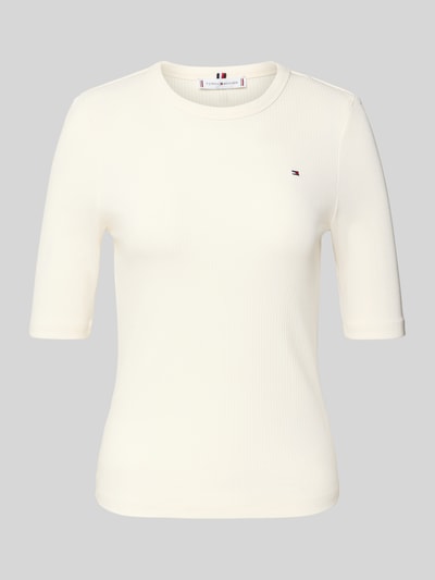 Tommy Hilfiger Slim Fit T-Shirt aus Viskose-Mix Weiss 2