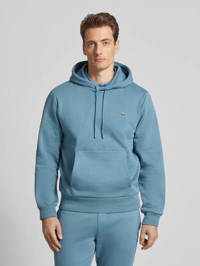 Lacoste Hoodie mit Label-Badge Rauchblau 4