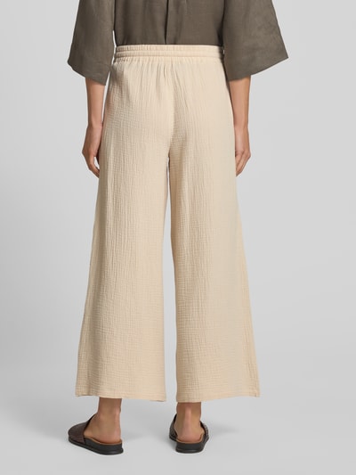 Christian Berg Woman Wide leg stoffen broek in verkorte pasvorm Ecru - 5