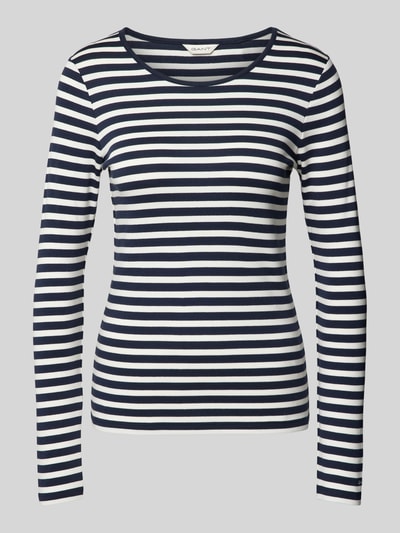 Gant Longsleeve mit Rundhalsausschnitt Marine 2