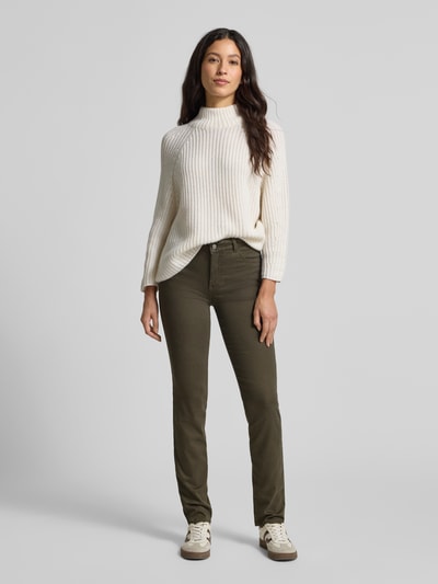 Brax Straight fit jeans in 5-pocketmodel, model 'STYLE.SHAKIRA' Kaki - 1