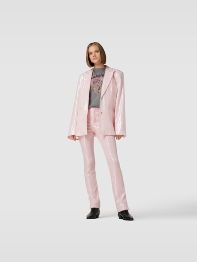 ROTATE Blazer mit Allover-Paillettenbesatz Rosa 1