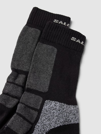 Salomon Sokken met labeldetail in een set van 2 paar, model 'hike Socks' Zwart - 2