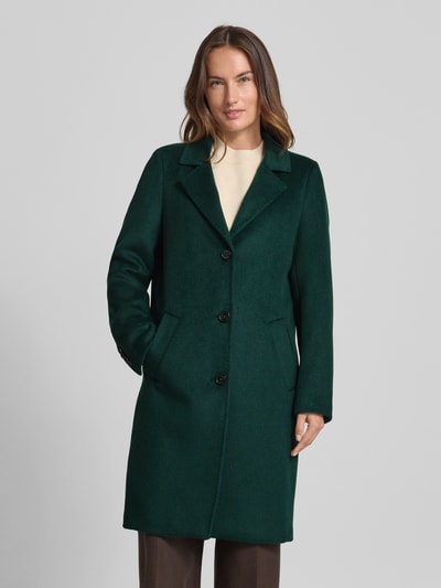 s.Oliver RED LABEL Regular fit lange jas met wol Donkergroen - 4