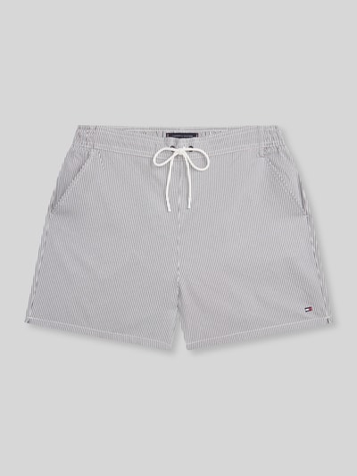 Tommy Hilfiger Regular Fit Badehose mit Label Stitching Dunkelblau 2
