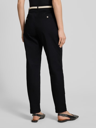 Christian Berg Woman Casual Fit Chino mit Gürtel Black 5