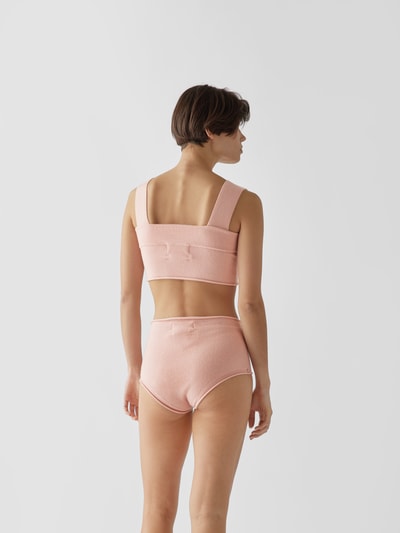 Extreme Cashmere Crop Top aus Kaschmirmischung Rosa 5