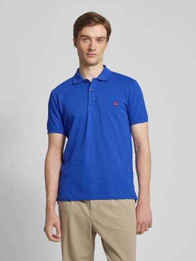 Peuterey Regular Fit Poloshirt mit Logo-Stitching Modell 'ZENO' Blau 4