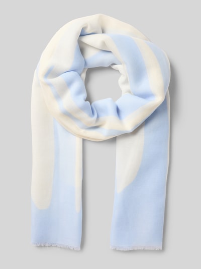 Someday Schal mit Fransen Modell 'Burinna' Bleu 1
