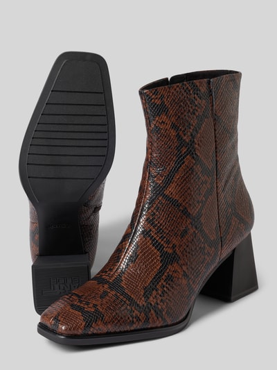 Tamaris Stiefeletten in Leder-Optik Dunkelbraun 4