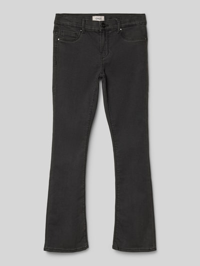 Only Skinny Fit Jeans mit ausgestelltem Bein Modell 'MILA-IRIS' Black 1