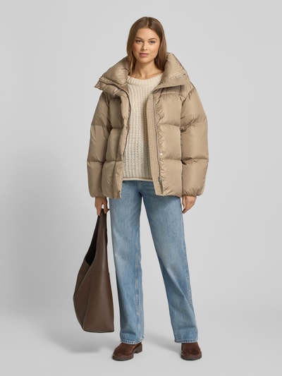 Gant Relaxed Fit Steppjacke mit Daunen-Feder-Füllung Camel 1