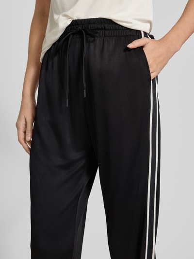 The Upside Trainingsbroek met contraststrepen en elastische band Zwart - 3