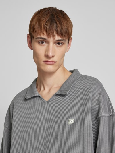 Pegador Poloshirt met V-hals Taupe - 3