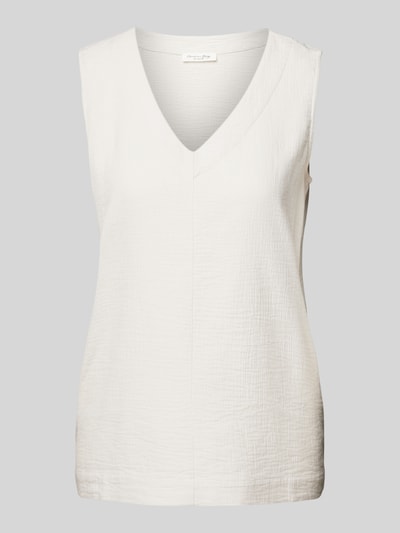 Christian Berg Woman Top bluzkowy z fakturowanym wzorem Jasnoszary 2