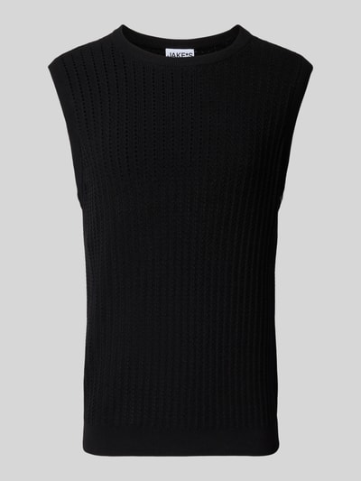 JAKE*S STUDIO MEN Tanktop mit gerippten Abschlüssen Black 2
