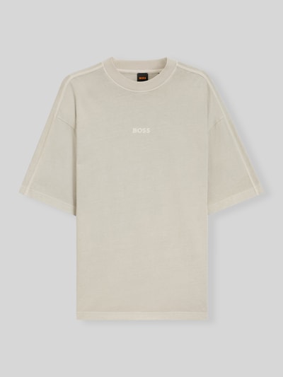 BOSS Orange Relaxed Fit T-Shirt aus reiner Baumwolle Modell 'TE_TILE' Beige 2
