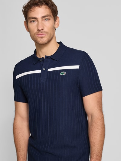 Lacoste Poloshirt mit Label-Detail Dunkelblau 3