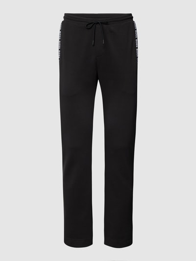 BOSS Green Sweatpants mit Logo-Stitching Modell 'Hadeos' Schwarz 2